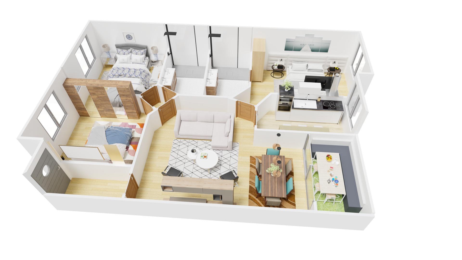 Piso amplio y luminoso en Andorra con 0