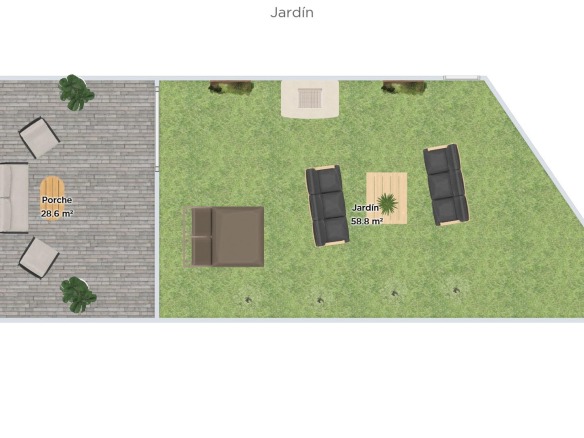 Adosado con acabados modernos en Isso