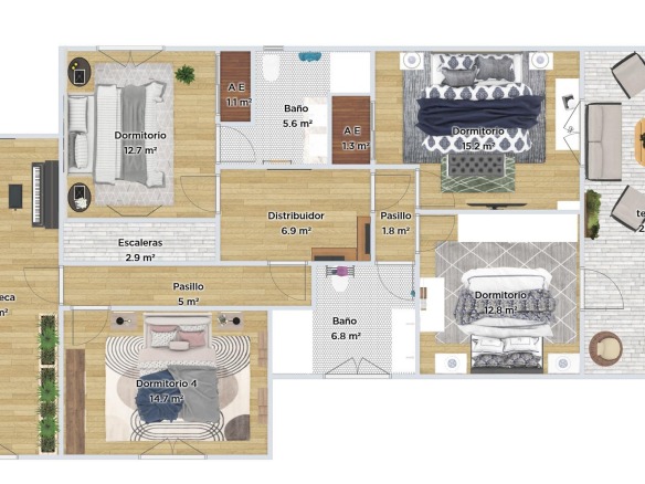 Chalet exclusivo en Centro y Cadrete